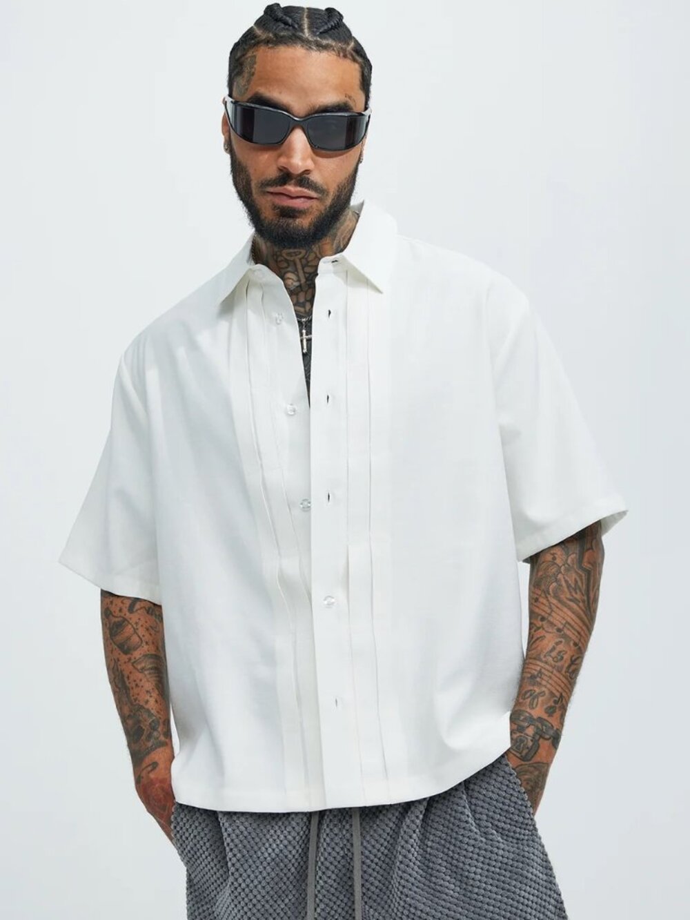 Blexy Pleated Shirt
